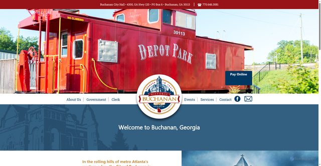 Security scan screenshot of https://www.buchananga.gov/