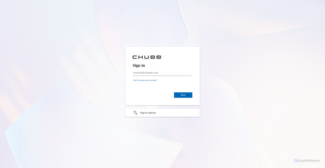 Security scan screenshot of https://chubb-apac.crm5.dynamics.com