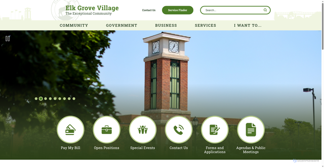 Security scan screenshot of https://www.elkgrove.org/