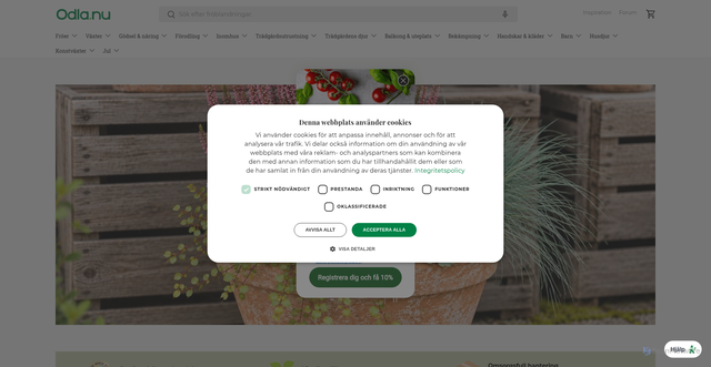 Security scan screenshot of https://odla.nu