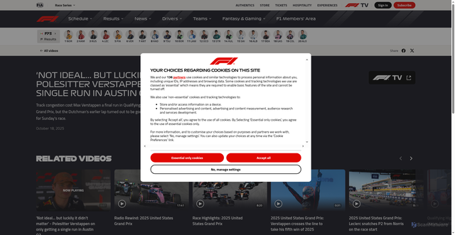 Security scan screenshot of https://www.formula1.com/en/video/not-ideal-but-luckily-it-didnt-matter-polesitter-verstappen-on-only-getting-a-single-run-in-austin-q3.1846362210848374953