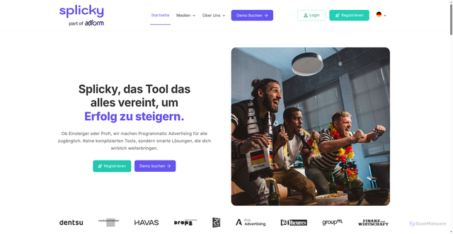 Security scan screenshot of https://splicky.com