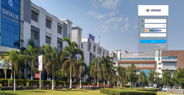 Security scan screenshot of https://erp.shivalikcollege.edu.in/