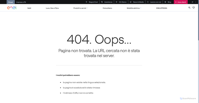 Security scan screenshot of http://www.enel.it/static_img/arrow.png]