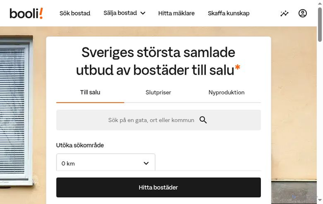 Security scan screenshot of https://www.booli.se/
