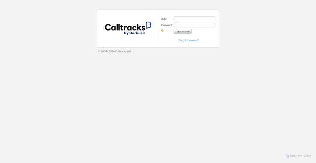 Security scan screenshot of https://hrowen.calltracks.com