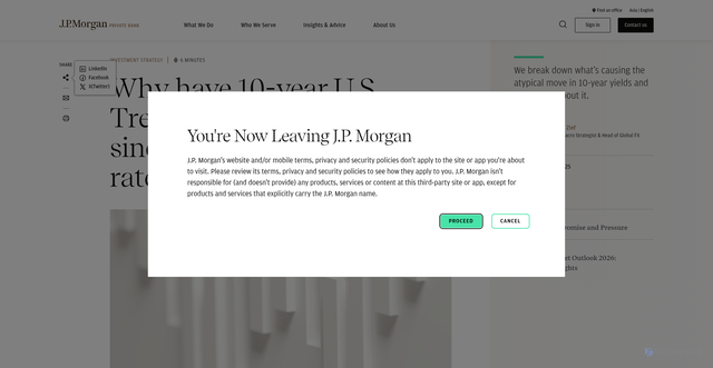 Security scan screenshot of https://privatebank.jpmorgan.com/apac/en/insights/markets-and-investing/tmt/why-have-10-year-us-treasury-yields-increased-since-the-fed-started-cutting-rates