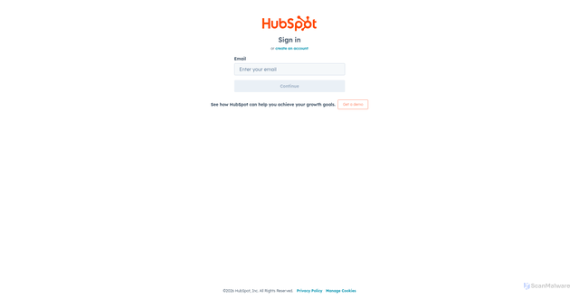 Security scan screenshot of https://app-ap1.hubspot.com