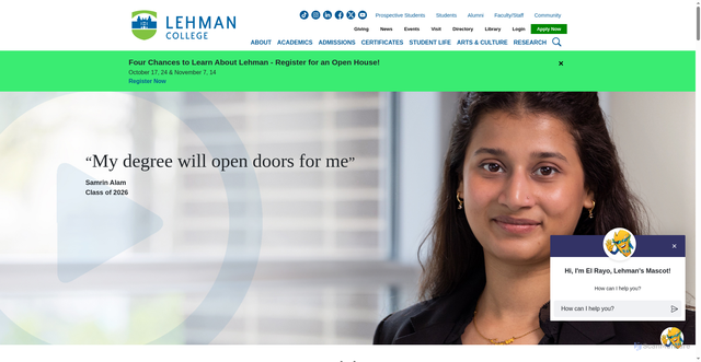 Security scan screenshot of https://lehman.edu
