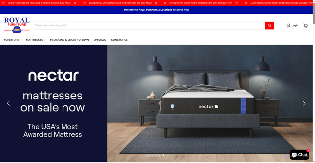 Security scan screenshot of https://royalfurnituretx.com