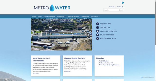 Security scan screenshot of https://www.mwdsls.gov/
