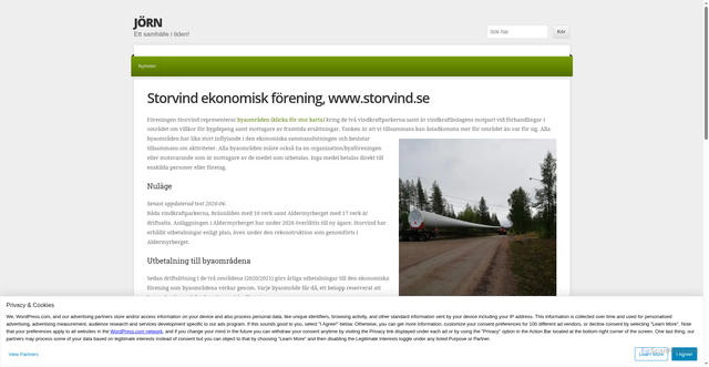 Security scan screenshot of https://storvind.se