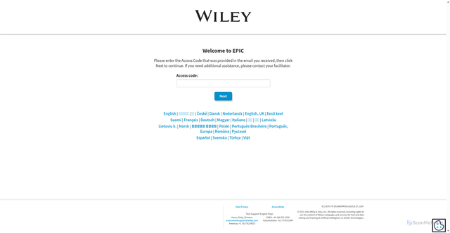 Security scan screenshot of https://www.wiley-epic.com