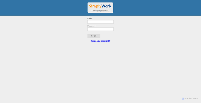 Security scan screenshot of https://useast1.simplywork.com