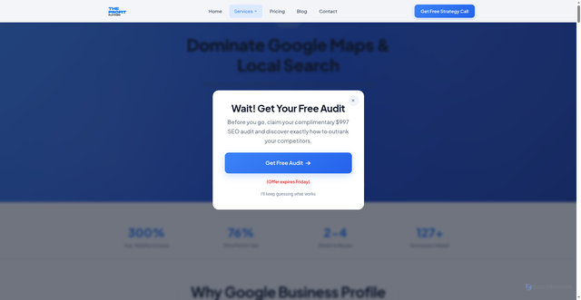 Security scan screenshot of https://theprofitplatform.com.au/services/google-business-profile-optimization/
