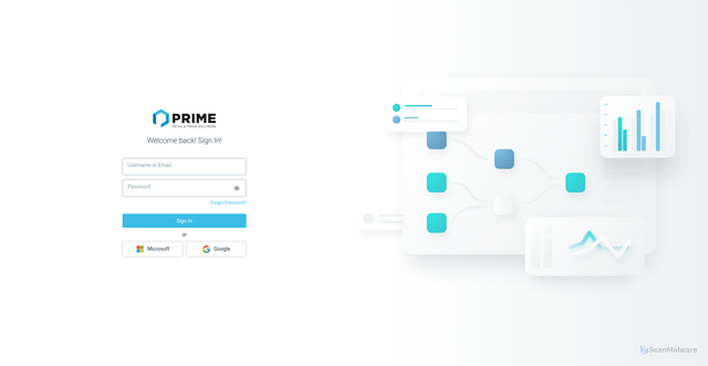 Security scan screenshot of https://platform.goprime.io