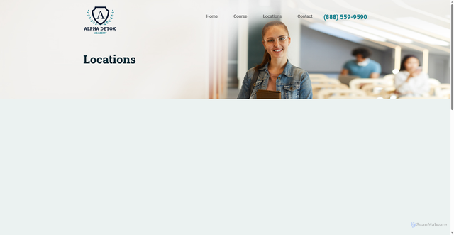 Security scan screenshot of https://www.myalphaacademy.com/location/las-vegas-nv/