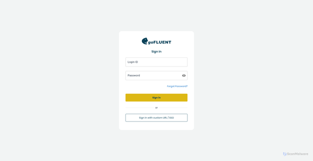 Security scan screenshot of https://portal.gofluent.com