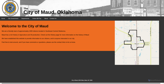 Security scan screenshot of https://maudok.gov/