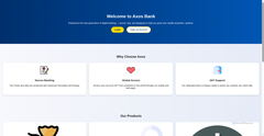 Screenshot of axos-onlinebanking-eight.vercel.app