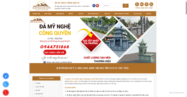 Security scan screenshot of https://damynghecongquyen.com