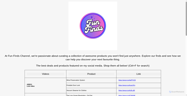 Security scan screenshot of https://funfindschannel-pltmjg5fnz.edgeone.app/