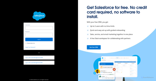 Security scan screenshot of https://rent-a-centerb2b.file.force.com