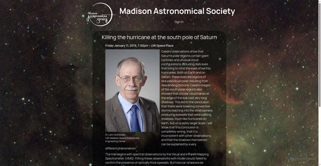 Security scan screenshot of www.madisonastro.org