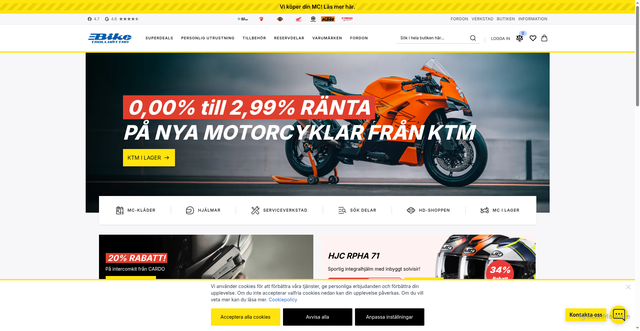 Security scan screenshot of https://biketrollhattan.se