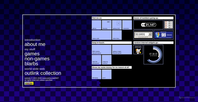 Security scan screenshot of https://duducat.moe