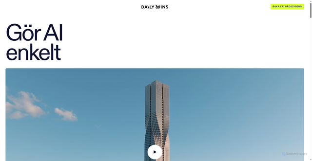 Security scan screenshot of https://dailywins.se