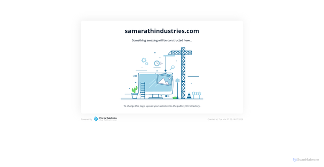 Security scan screenshot of https://samarathindustries.com/