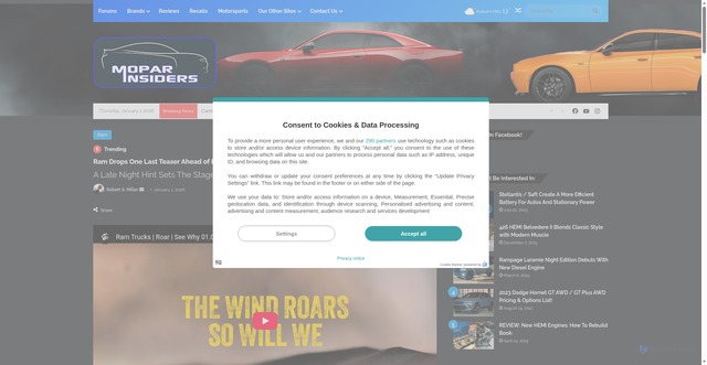 Security scan screenshot of https://moparinsiders.com/ram-drops-one-last-teaser-ahead-of-big-reveal/