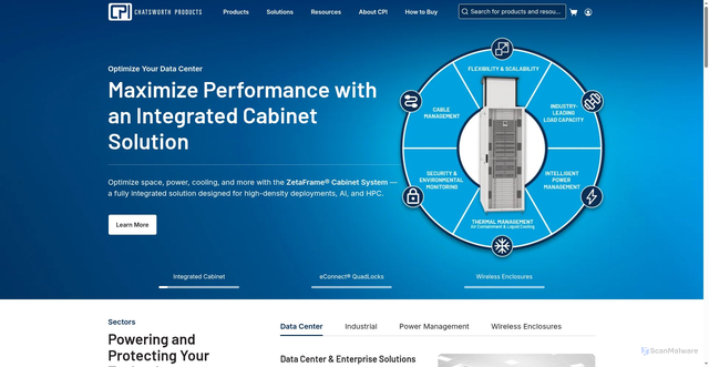 Security scan screenshot of https://www.chatsworth.com