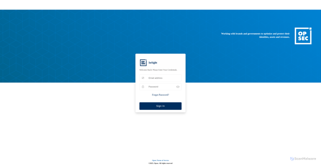 Security scan screenshot of https://insight.opsecsecurity.com