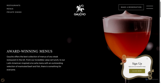 Security scan screenshot of https://gauchorestaurants.com/menus/?utm_source=Automated_Email&utm_medium=Auto_Email&utm_campaign=3285-Gaucho_Birthday_Pt1_Group_Menu