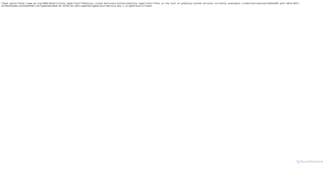 Security scan screenshot of https://wvd-eventhubs-ugvi-ffx.servicebus.usgovcloudapi.net