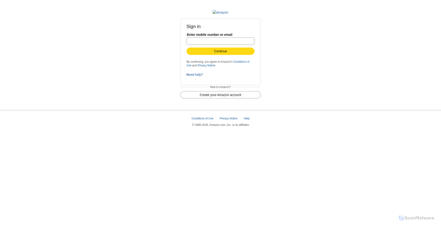 Security scan screenshot of http://amazon-opfq.vercel.app/
