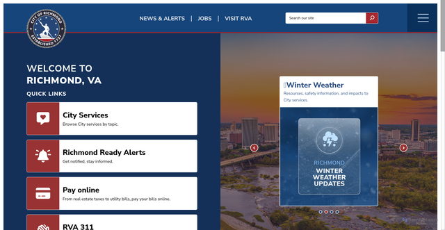 Security scan screenshot of https://rva.gov/