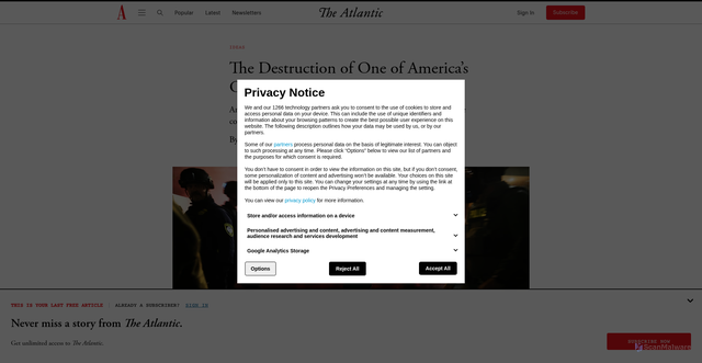 Security scan screenshot of https://www.theatlantic.com/ideas/archive/2025/10/chicago-portland-national-guard-crime/684477/