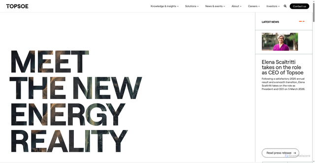 Security scan screenshot of https://topsoe.com