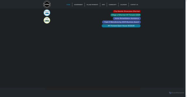 Security scan screenshot of https://www.shermanny.gov/