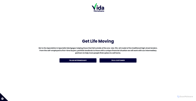 Security scan screenshot of https://vidahomeloans.co.uk