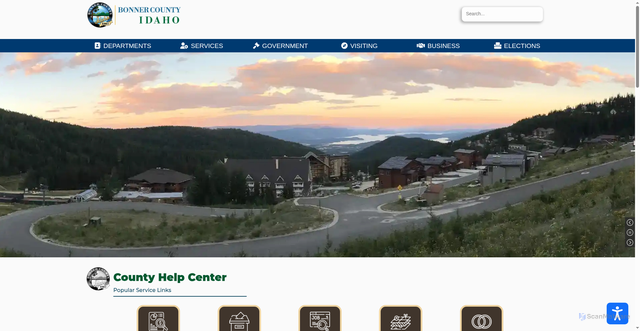 Security scan screenshot of https://www.bonnercountyid.gov/