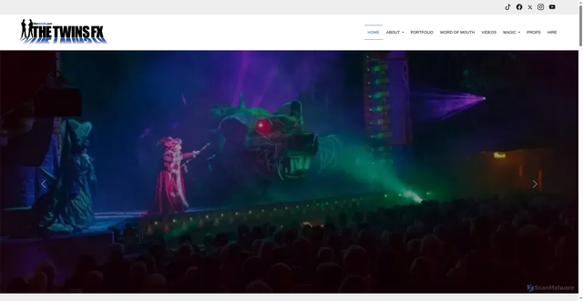 Security scan screenshot of https://thetwinsfx.com
