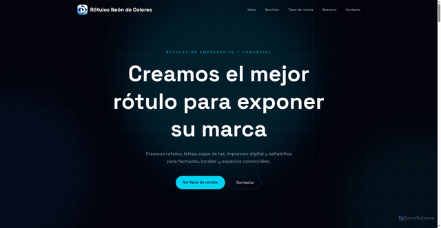 Security scan screenshot of https://rotulosneondecolores.com/