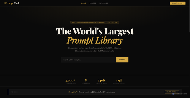 Security scan screenshot of https://prompthouse-n2wqehnp6x.edgeone.app/