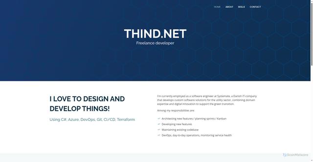 Security scan screenshot of https://thindnet-2022.pages.dev/