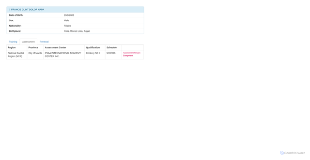 Security scan screenshot of https://t2mis-verified-9ul6yp7n4g-tesda-f395tx76yw.edgeone.app/