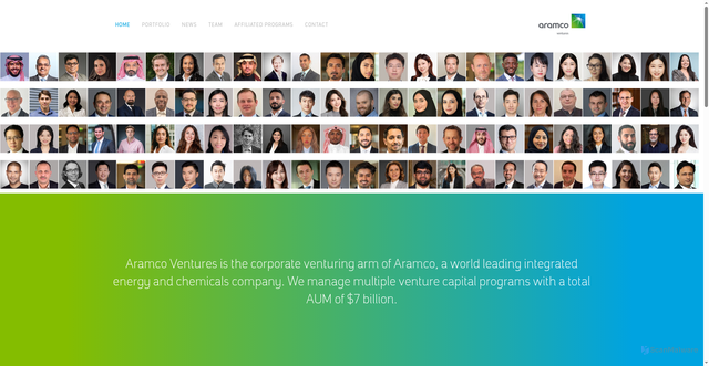 Security scan screenshot of https://aramcoventures.com/